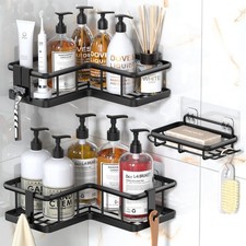 YASONIC Mensola Doccia Angolare Porta Sapone per Doccia, 3 Pezzi Mensola Doccia 