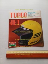 Boeri Turbo Jet casco moto anni 70 depliant italiano originale