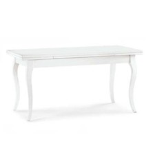 tavolo da pranzo allungabile in legno massello con 2 allunghe Arte povera MARLON