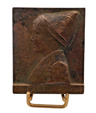 PLAQUE MEDAILLE BRONZE