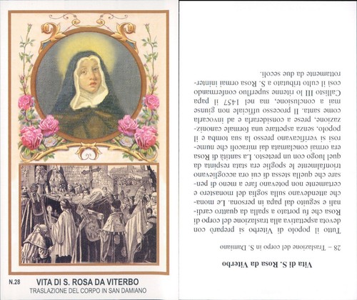Raro santino vita - e, santa