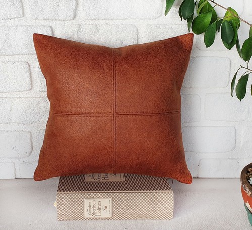 Copricuscino colore terracotta