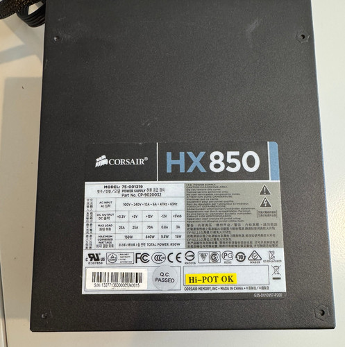 Alimentatore corsair hx850 - corsair,