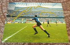 FOTO AUTOGRAFATA NICOLA BERTI MAGLIA INTER CAMPIONE ITALIA COPPA UEFA  AUTOGRAFO