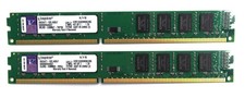 Kingston 8 GB (2x4 GB) KVR1333D3N9K2/8G DDR3-1333 PC3-10600 basso profilo #31115