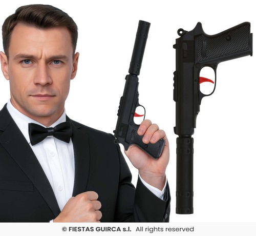 Pistola con silenziatore - con,