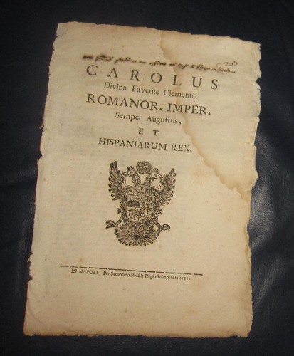 1731 bando del vicere di - vicere',
