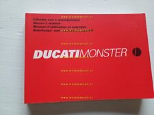 Ducati Monster 600 - 750 - 900 2000 manuale uso libretto istruzioni originale
