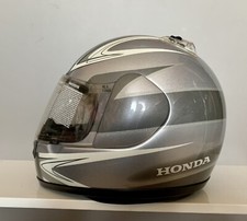 Casco Integrale Moto SUOMY KEN SILVER HONDA RACING Grigio Argento Fibra Tg. XL