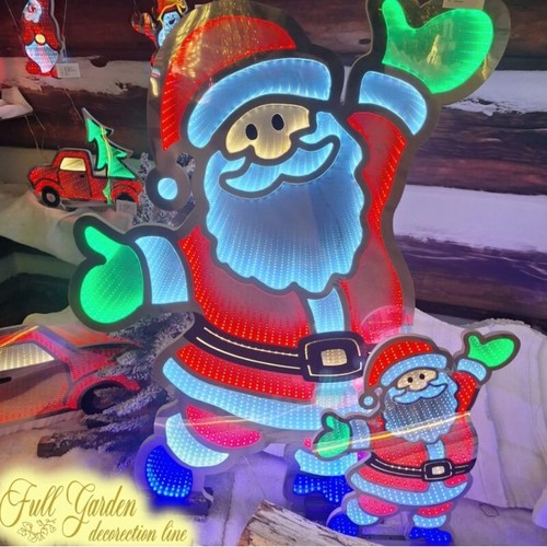 Babbo natale multicolor luce - natale,