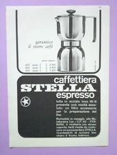 Pubblicita'Advertising Werbung Vintage STELLA caffettiera moka 1966  (B1)