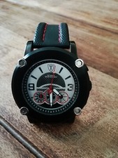 Detomaso MONTEROSSO Orologio Uomo Cronografo Acciaio  Pelle Nero Usato