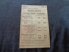 949 50  BICICLETTE EDOARDO BIANCHI LISTINO PREZZI VELOCIPEDI EPOCA