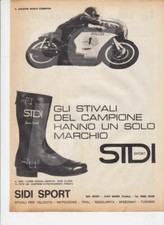 advertising Pubblicità brochure-STIVALI MOTO SIDI  '73-MOTOSPORT  EPOCA