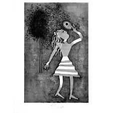 Acquaforte di Benaglia Stampa Originale Arte Collezionismo Design 50x69,5cm