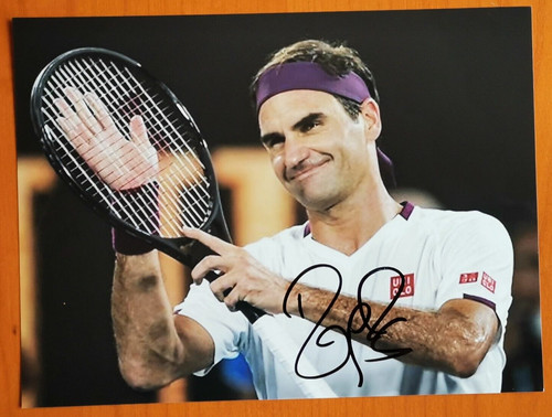 Foto firmata roger federer - foto,