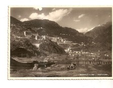 antica cartolina DI SONDALO LA MIETITURA SI NOTI FIENO