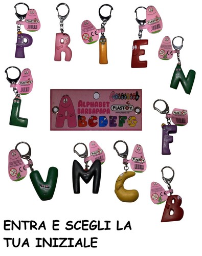Barbapapa plastoy portachiavi - barbapapa,