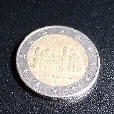 Moneta 2 Euro 2014 Niedersachsen D G circolata rara da collezione