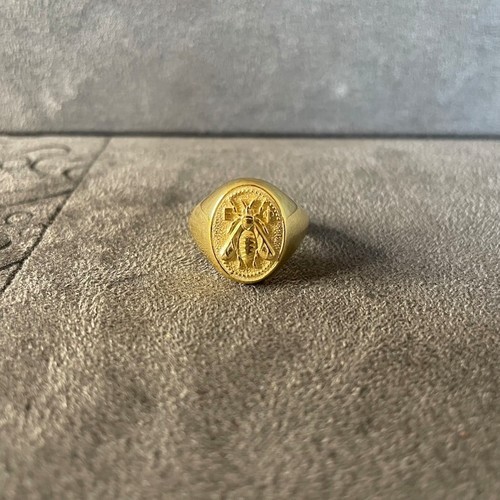 Anello uomo placcato oro - anello,
