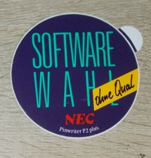 Vecchio adesivo | Sticker NEC Pinwriter 2 Plus - software a scelta senza stampante Qual