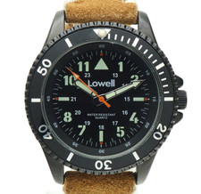 LOWELL DIVER PVD BLACK Ref.PL5394 Quartz 40mm Only Watch