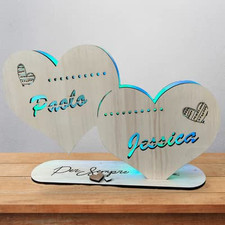 Lampada Cuori, Personalizzata