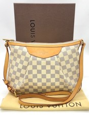 Borsa a tracolla originale Louis Vuitton Siracusa PM Damier Azur N41113 con scatola NS101794