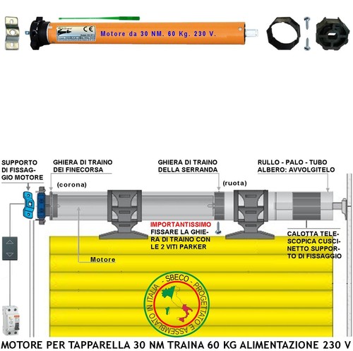 Motore elettrico per serranda - motore,