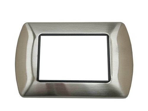 Placca acciaio spazzolato m - placca, 3
