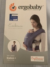 Marsupio neonato Ergobaby Embrace 3.2-11.3 Kg colore soft navy