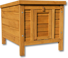 Cuccia per Gatti 420 X 515 X 430 Mm in Legno Di Abete Rosso, Casetta per Conigli