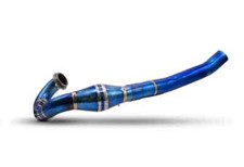 TEKMO COLLETTORE POWERBOMB SCARICO TITANIO BLU HUSQVARNA 701 2016-2024