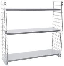 Tomado Mensola modulare e senza tempo, in metallo, Bianco, 70x21x68 cm (k1x)