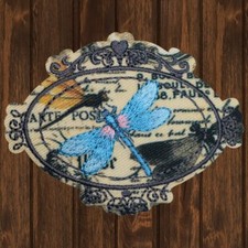 Toppa ricamata libellula -