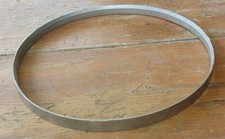 CERCHIO DI TENSIONE BANJOLIN originale senza marchio anni 40/50 8 pollici acciaio, bordo interno smussato