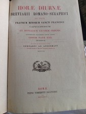 Antico Libro Breviario Romano