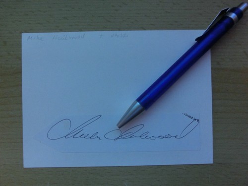 Mike hailwood autografo - -,