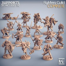 Artisan Guild Miniature D&D/wargames Fighters Guild in resina 3d print