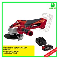 Smerigliatrice a Batteria Angolare  Einhell TE- AG 18  115 kit Disco Flessibile 