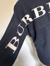 Felpa Burberry blu navy con