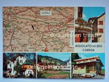 RIGOLATO Udine Carnia carta TCI Touring Gelateria panificio vecchia cartolina