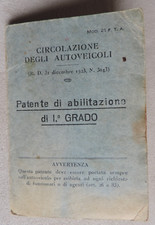PATENTE DI ABILITAZIONE DI  I° GRADO DEL 1926