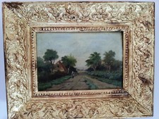 Antiquariato olio su tavola