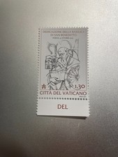 2025 Vaticano Singolo Francobollo Dedicazione Basilica di San Benedetto a Norcia