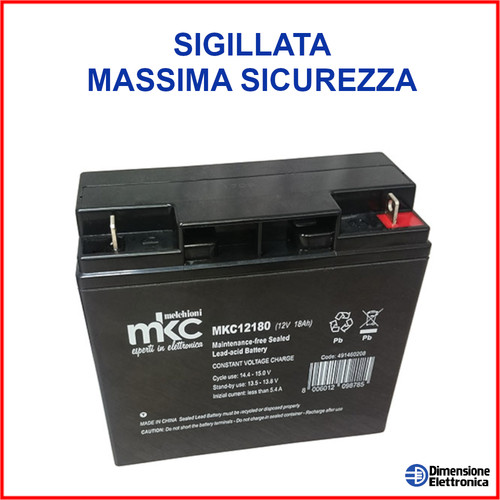 Batteria 12v 18a 18ah - batteria, al
