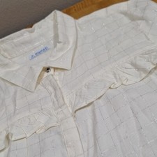 Mayoral Cream Ruffled Blouse