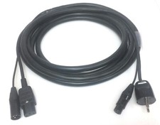 DG Systems - Cavo ibrido per casse attive, Phonorete XLR + Schuko / VDE