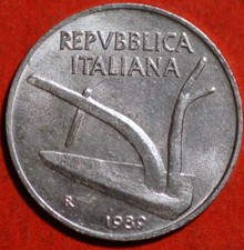 Italia 10 Lire 1989 KM# 93