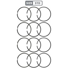 4x piston ring set STD for